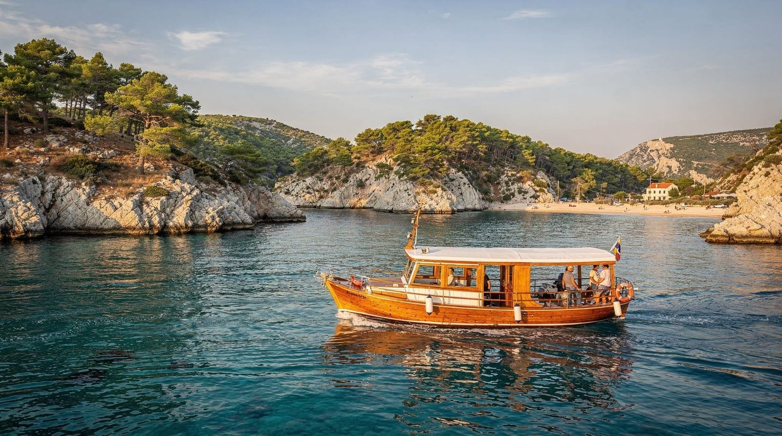 Tagesausflug zu den Elaphiti-Inseln ab Dubrovnik — Lopud, Šipan und Koločep — Elaphiti-Inseln ab Dubrovnik: Šunj-Strand auf Lopud, Dörfer auf Šipan, Kiefernbu