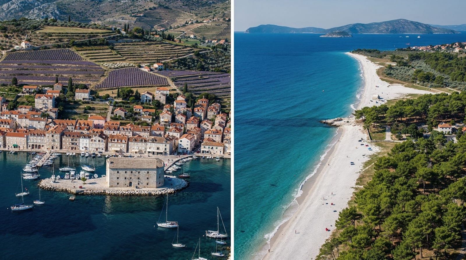 Hvar vs. Brač: Welche kroatische Insel sollten Sie besuchen? — Ehrlicher Vergleich von Hvar und Brač – Strände, Nachtleben, Kosten, Tagesausflü
