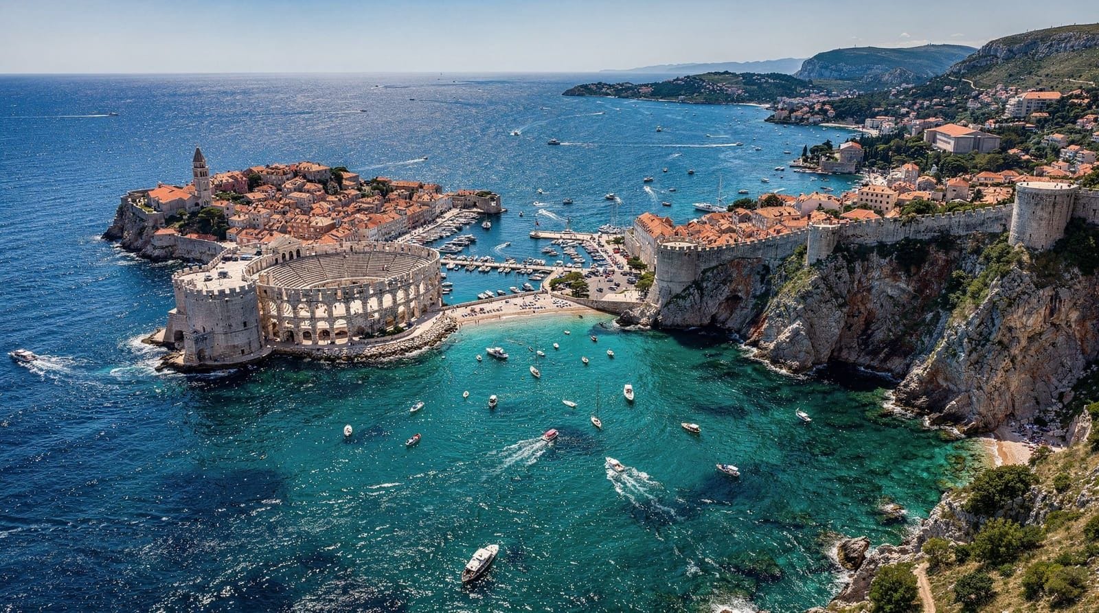 14 Tage Kroatien: Von Istrien bis Dubrovnik — 14-Tage-Kroatien-Rundreise per Auto: Pula, Rovinj, Split, Hvar, Korčula und Dubr